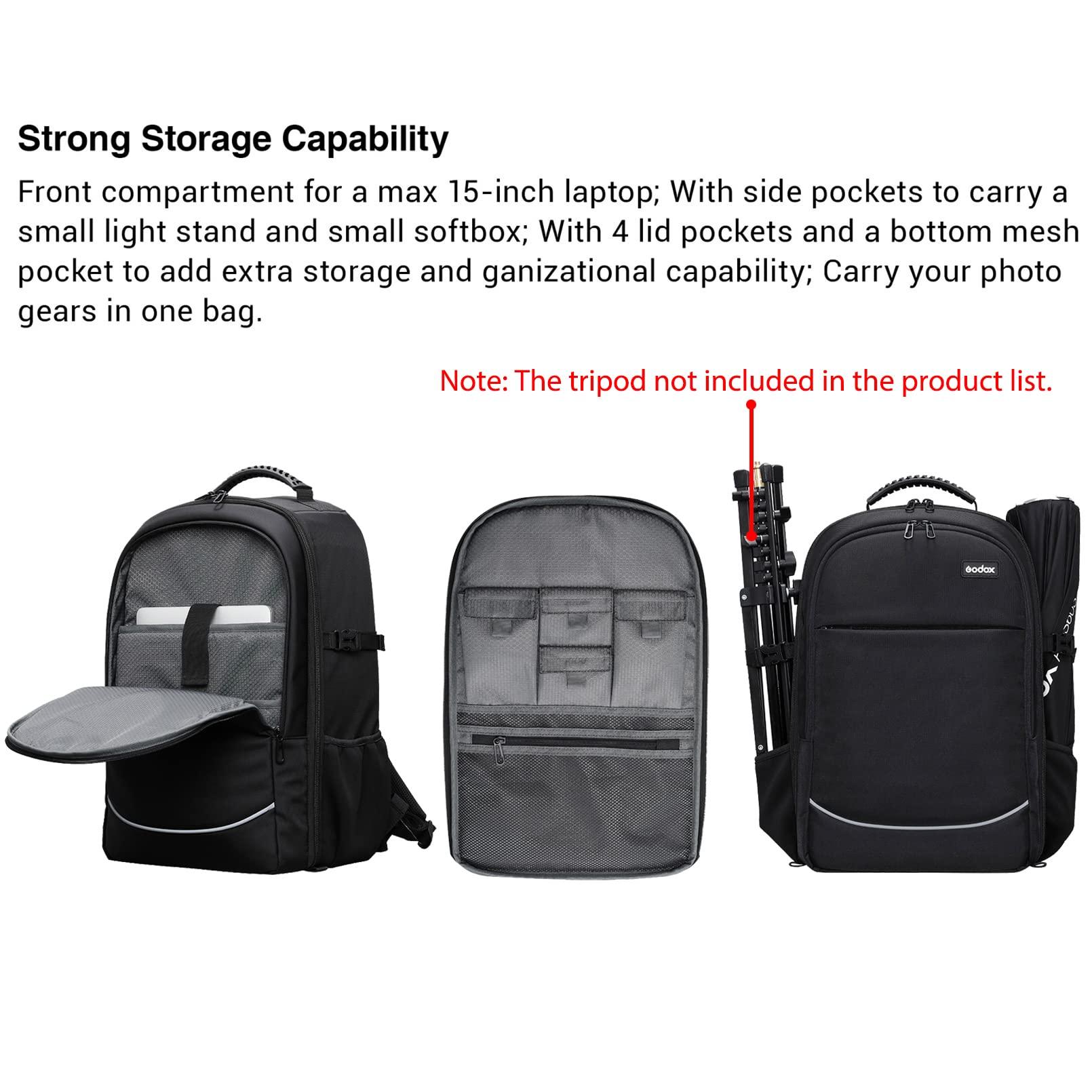 GODOX Godox AD300 Pro Photography Lighting Kit, 2.4G TTL 1/8000s HSS Strobe Light Photography Kit, 0.01-1.5S Recycle Time, 320 Full Power Studio Lighting Kit, Expand Your Capability with Ease(AD300Pro Kit)