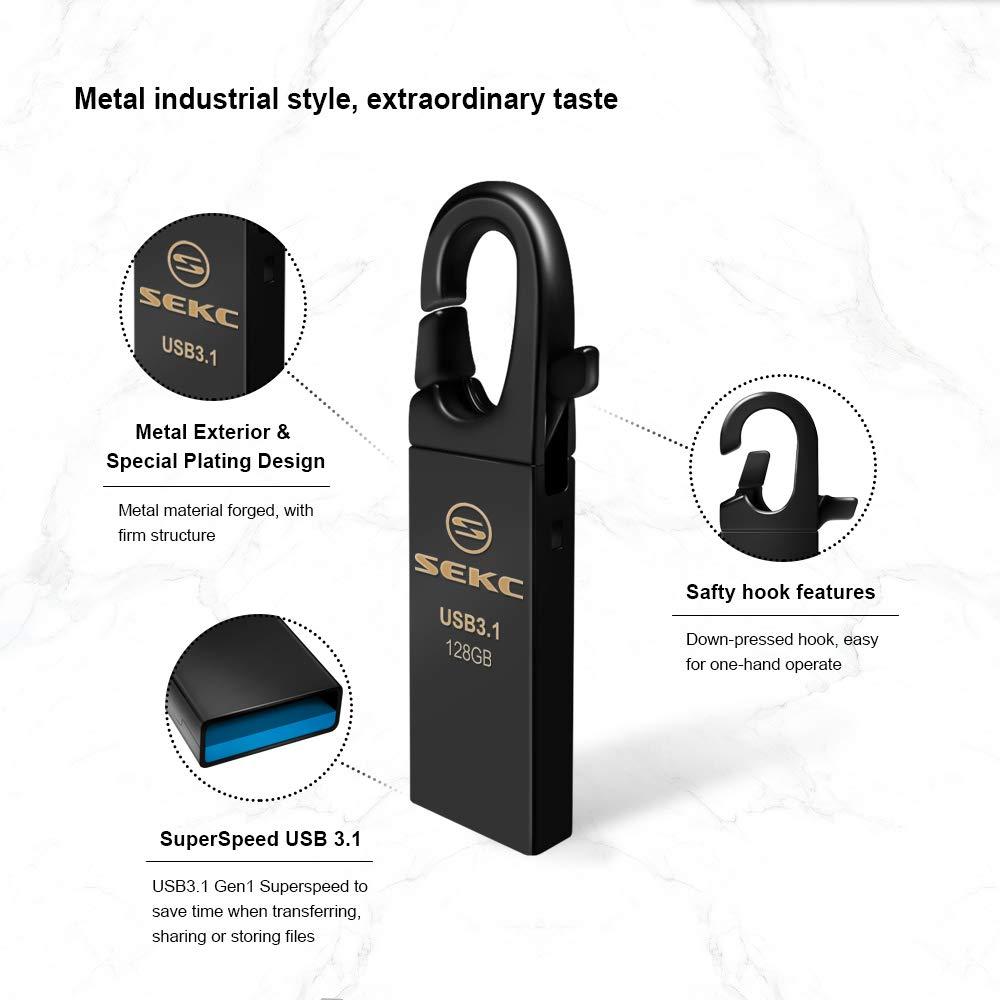 SEKC SEKC 128GB USB 3.1 Hook Memoria Flash Drive - SDM32128G
