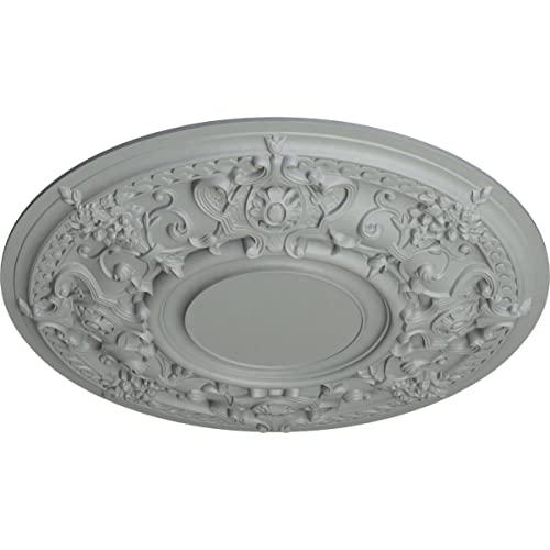 Ekena Millwork Ekena Millwork CM32JA Jackson Ceiling Medallion, 32 3/4"OD x 2 1/2"P (Fits Canopies up to 13 1/2"), Factory Primed