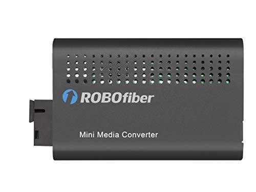 ROBOfiber LFC-100-SC20A Fast Ethernet to BiDi WDM SC, 20Km, T:1310/R:1550nm singlemode Single Strand Fiber Media Converter, LFP and DIP sw Settings