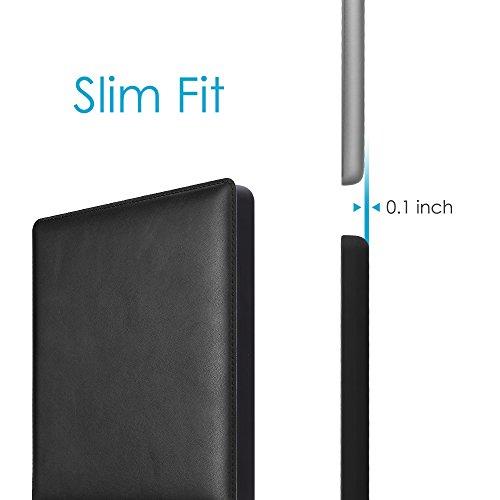 CaseBot CaseBot Leather Case for Kindle Oasis (10th and 9th Gen, 2019 and 2017 Release) - Slim Fit Protective Cover, Black