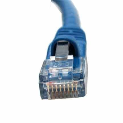 SF Cable SF Cable 12ft Cat 6 Unshielded (UTP) Ethernet Network Cable, RJ45 Plugs, 24AWG 4pair Stranded Copper Wire, 550Mhz Snagless Patch Cable - Blue
