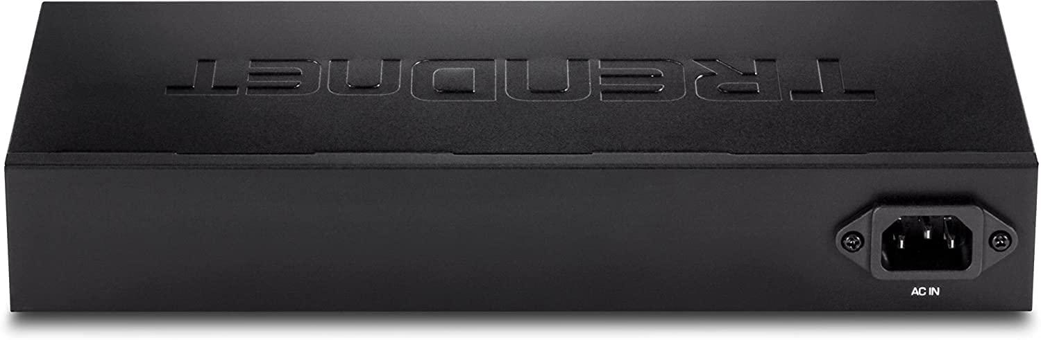 TRENDnet TRENDnet 10-Port Gigabit Web Smart Switch, 20 Gbps Switching Capacity, 8 x RJ-45 Ports, 2 x SFP, Slots, VLAN, QoS, LACP, IPv6 Support, Fanless, Rack Mountable, Lifetime Protection, TEG-082WS Black