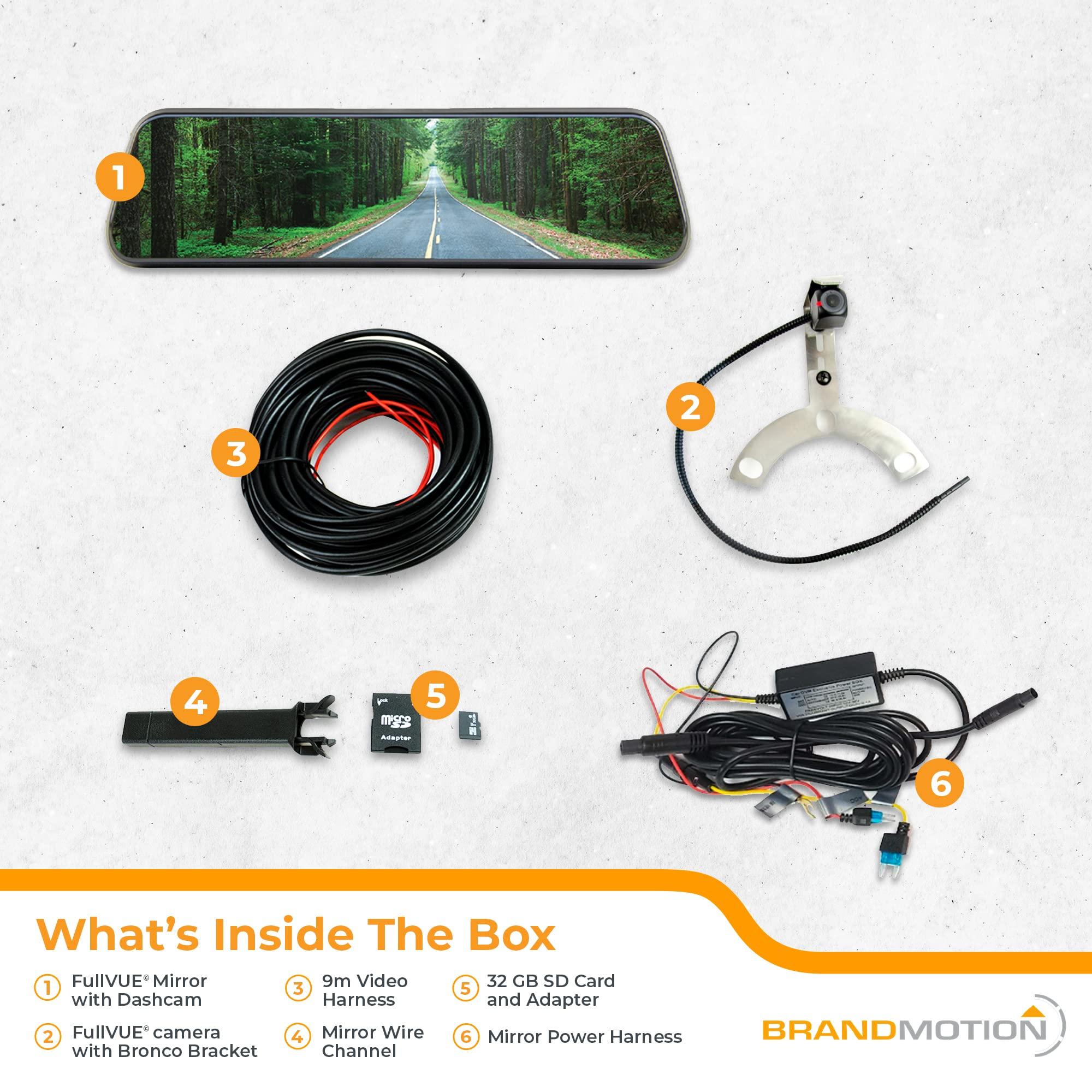 Brandmotion Brandmotion FVMR1120 Fullvue Rear Camera Mirror For Ford Bron