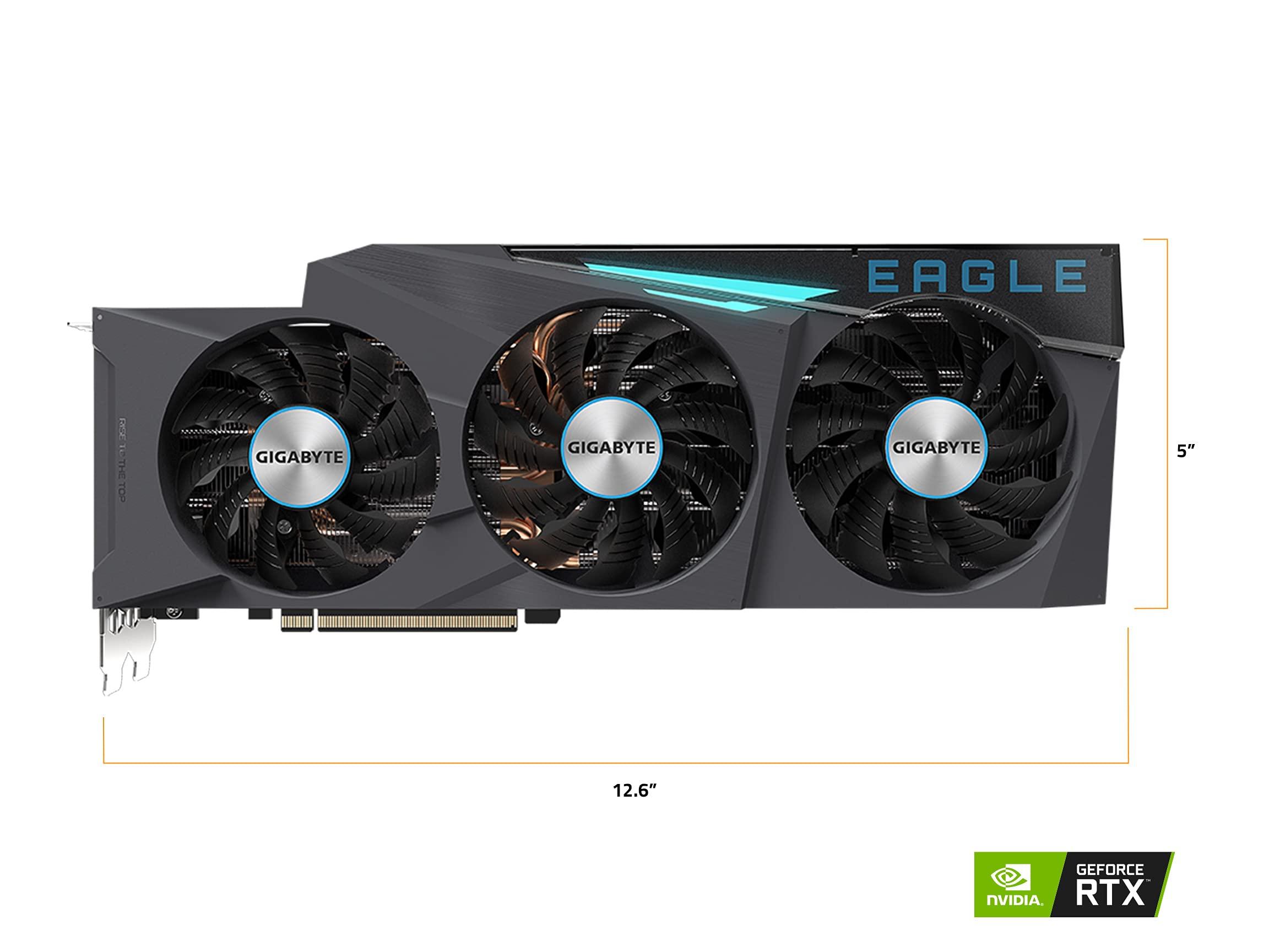 GIGABYTE GIGABYTE GeForce RTX 3080 Ti Eagle OC 12G Graphics Card, 3X Windforce Fans, 12GB 384-bit GDDR6X, GV-N308TEAGLE OC-12GD Video Card