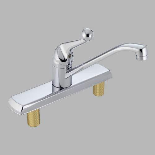 DELTA FAUCET Delta Faucet 120LF Classic, Single Handle Kitchen Faucet, Chrome,8.00 x 10.50 x 8.00 inches