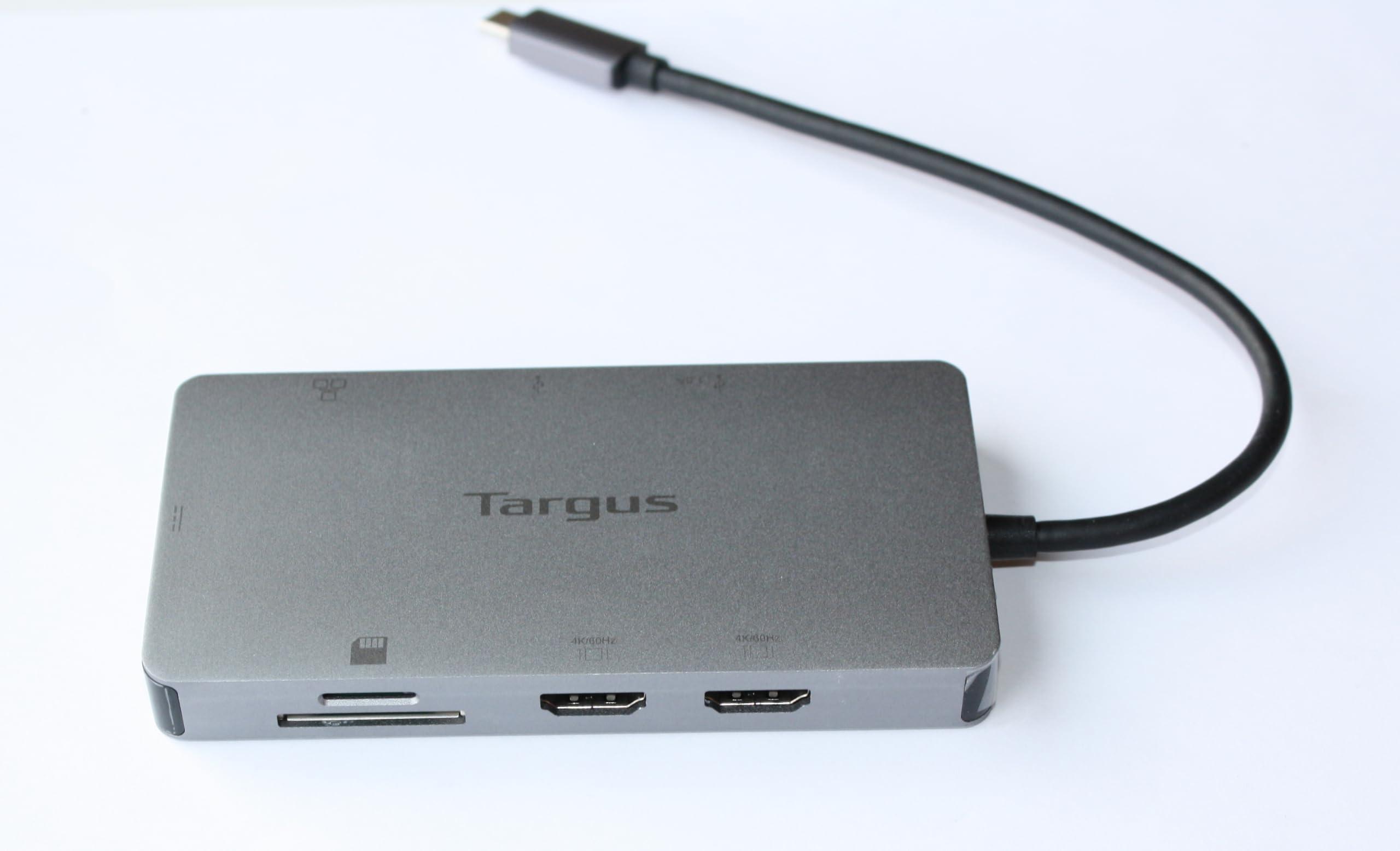 RefurbTek Targus USB-C Dual HDMI 4K Docking Station with 100W PD Pass-Thru - Expand Your HDMI, USB, and Ethernet Connections On-The-Go DOCK423TT (Renewed)