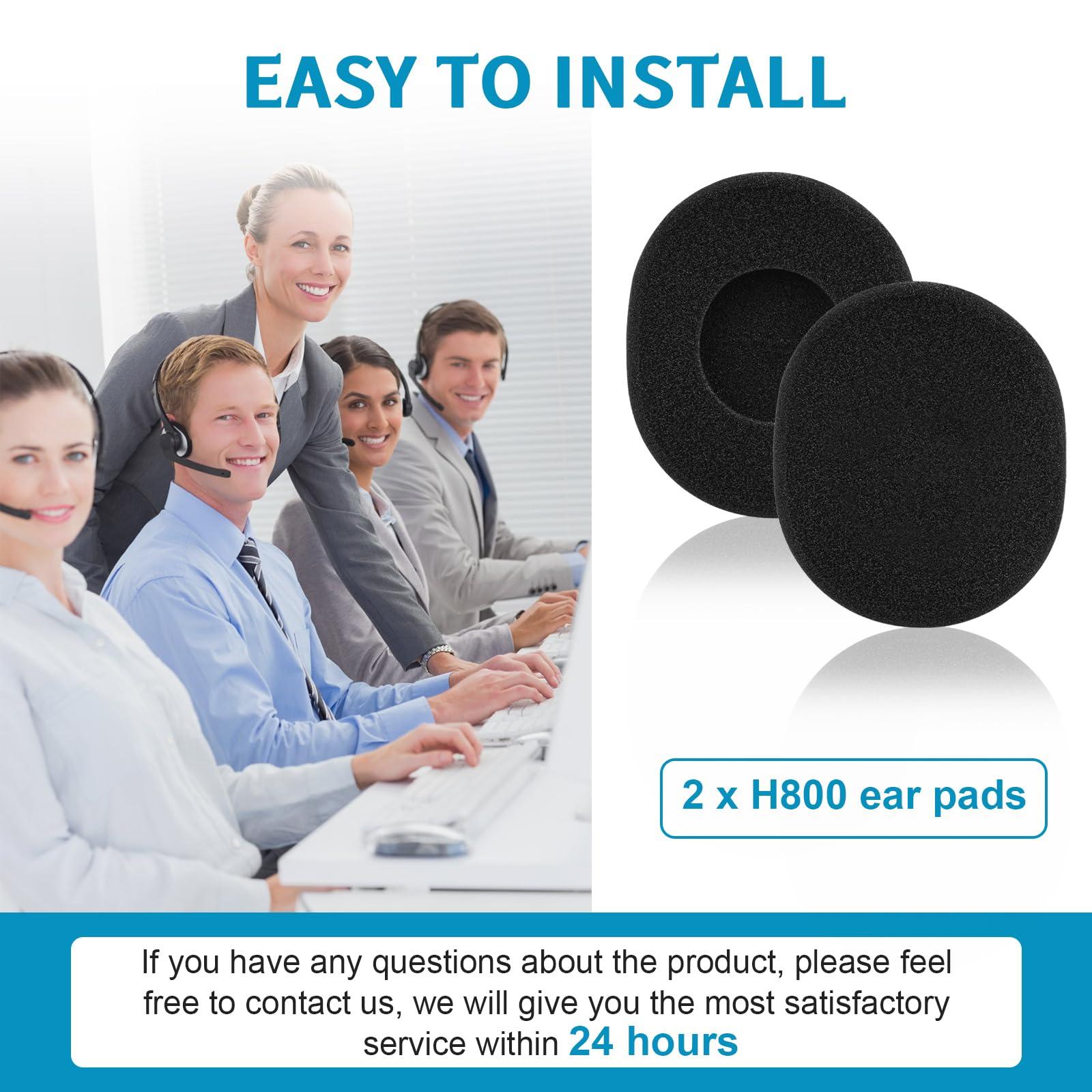 Zosvoses H800 Ear Pads, Ear Pads Replacement for Logitech H800 Headphone, Foam Ear Pads Cushions for Headphones