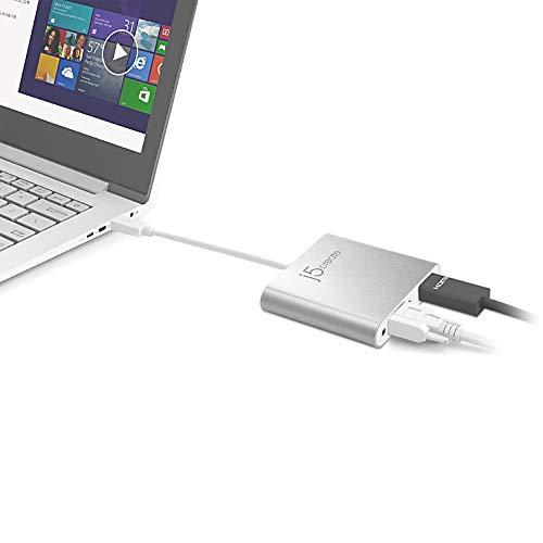 j5create j5create USB to HDMI VGA Multi-Monitor Adapter - Supports Resolutions up to 2048 x 1152 - Compatible with Windows and Mac with USB Type-A 3.0 Port (JUA360)