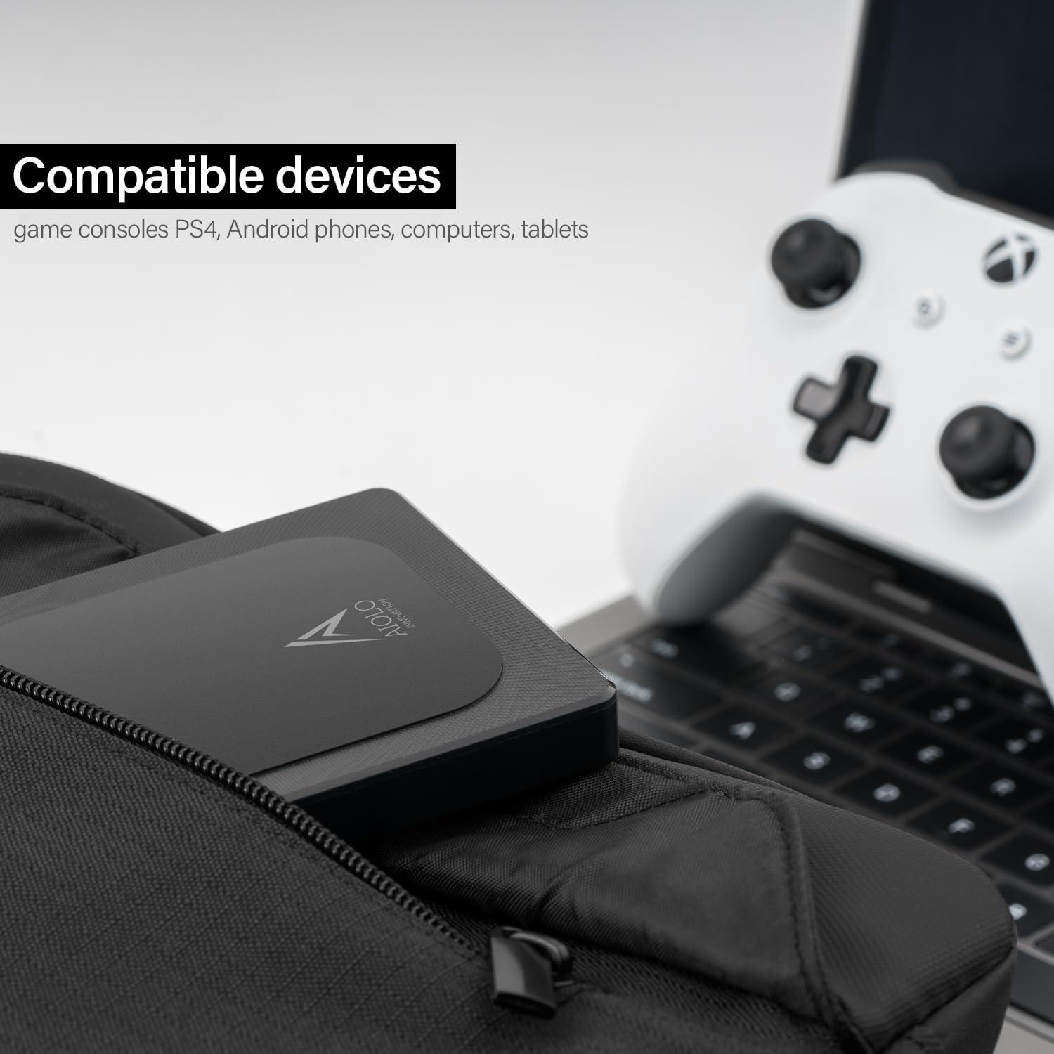 Aiolo Innovation Aiolo Innovation 4TB External Hard Drive Ultra Slim Portable HDD-USB 3.0 for PC, Mac, Laptop, PS4, Xbox one,Xbox 360 Model A4