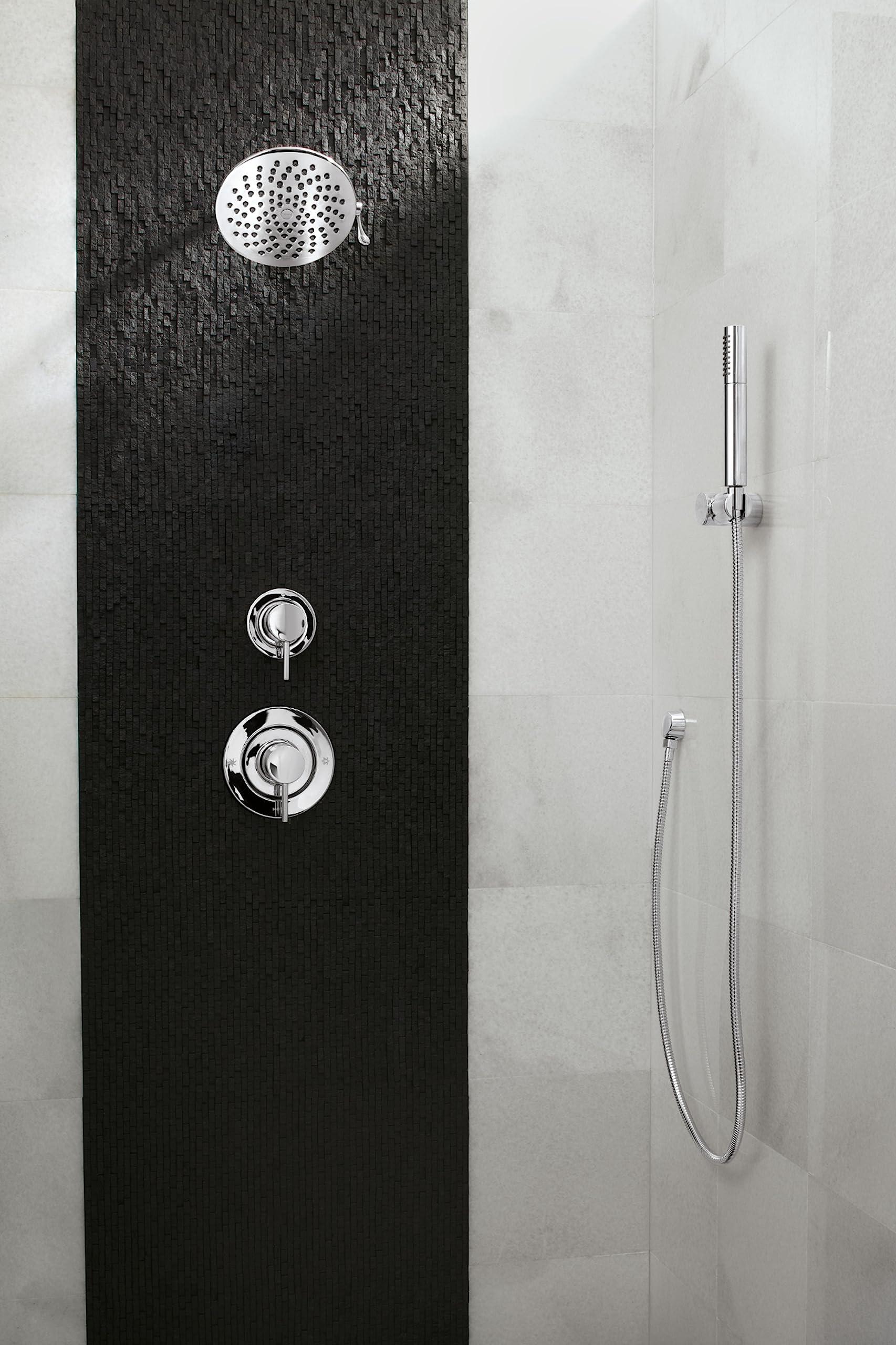 Moen Moen Velocity Chrome Two-Function Rainshower 8-Inch Shower Head with Immersion Technology for a High-Pressure Rinse, S6320