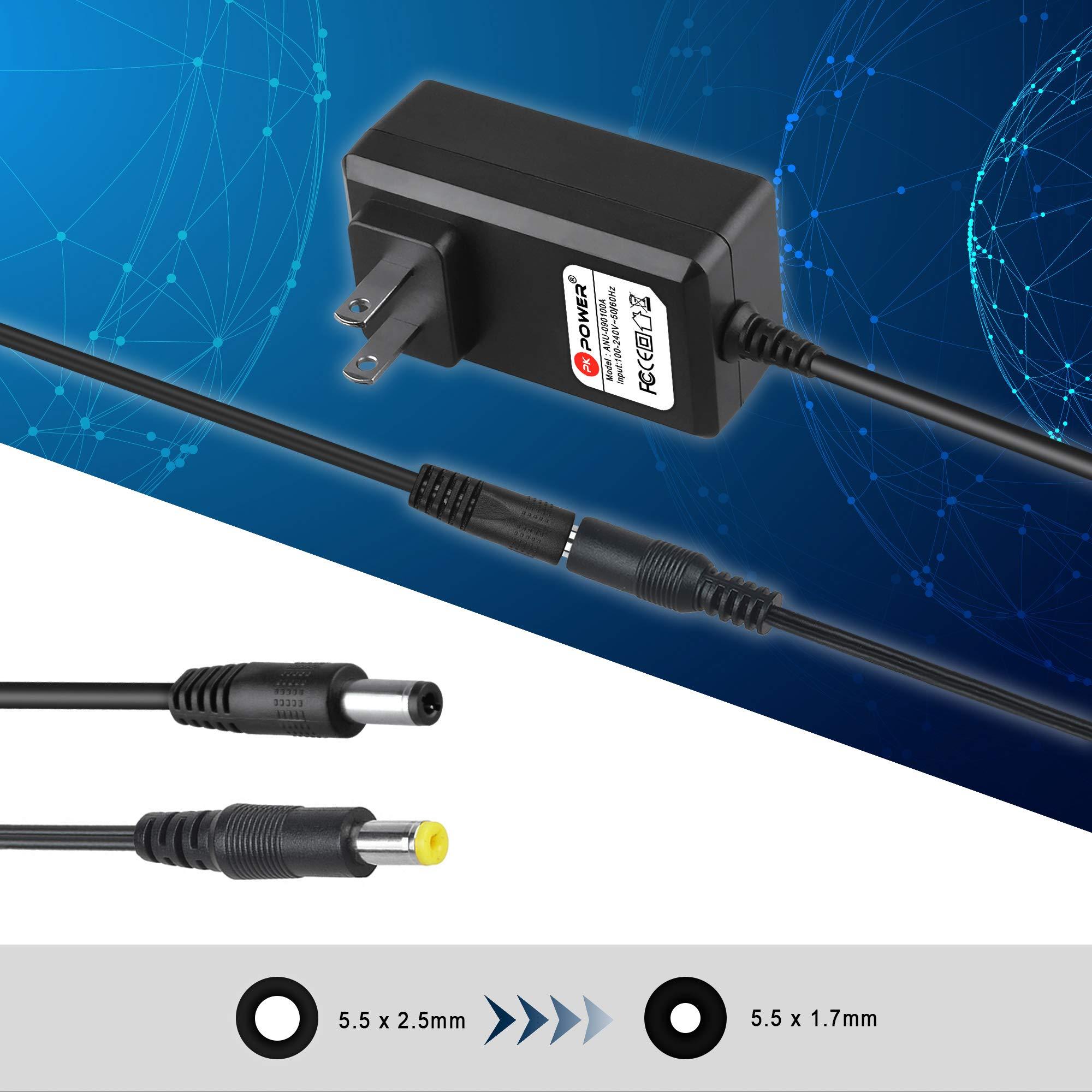 PKPOWER PKPOWER AC to DC Power Adapter Charger for Casio Piano Keyboard CT-720 CT-657 CTK-120 CTK-450 CTK-530 CTK-518 CTK-300 LK-90 LK-210 Power Charger