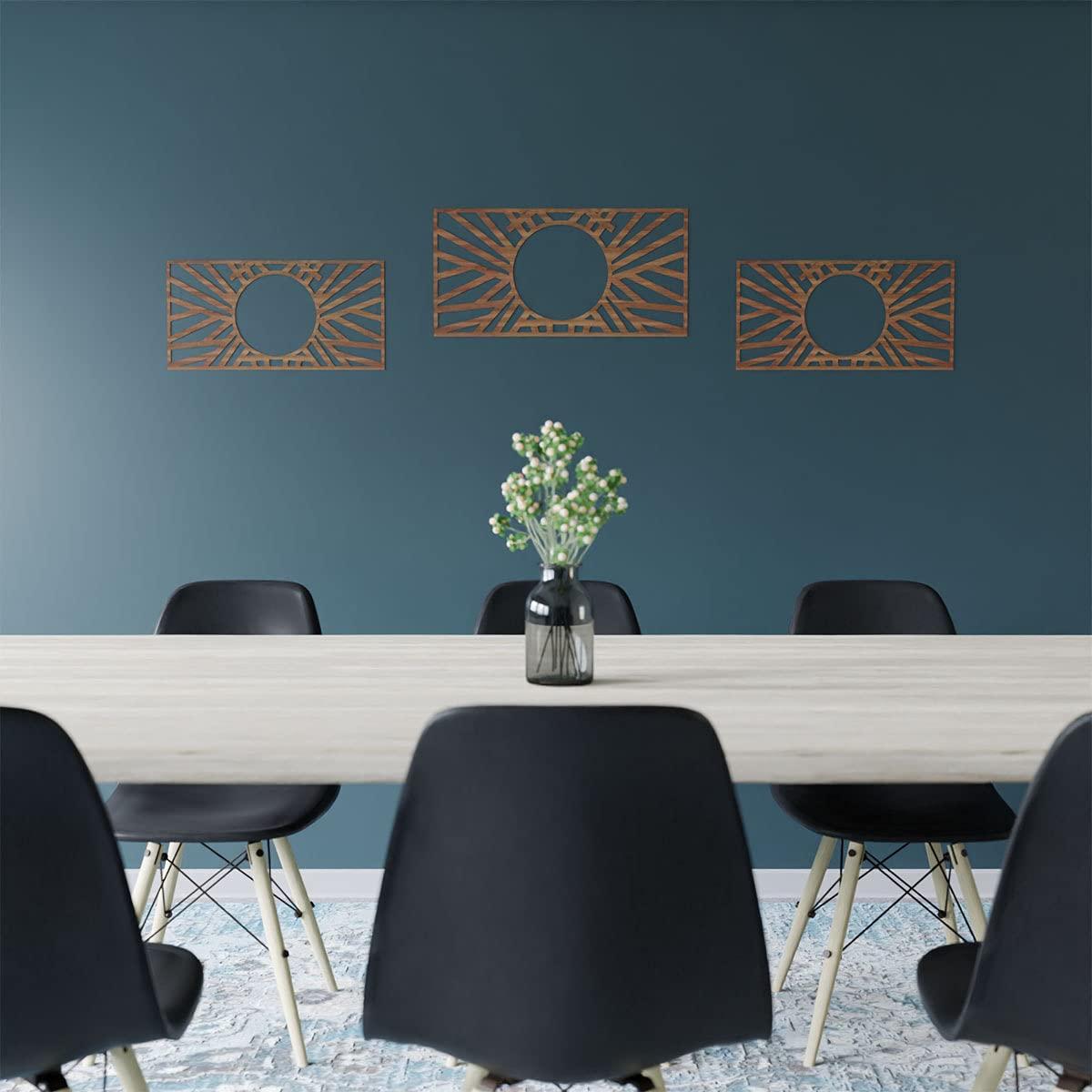 Ekena Millwork Ekena Millwork 38"W x 19"H x 14 1/4"ID x 1/4"T Hoover Wood Fretwork Pierced Ceiling Medallion, Walnut