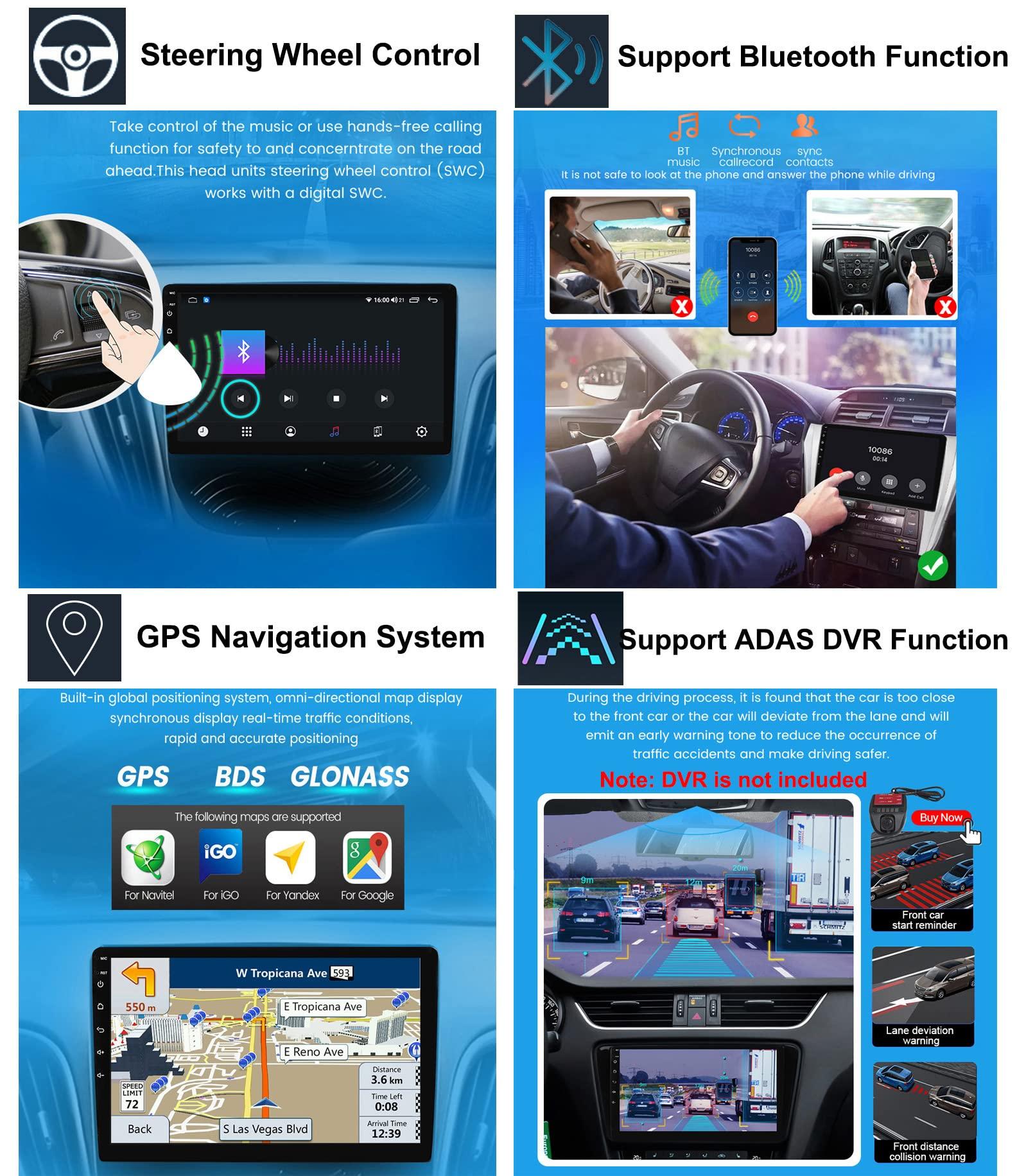 Charmstep Car Stereo Android 11 for VW Touareg 2003-2010 Car Radio GPS Navigation Head Unit 9" Touchscreen with Bluetooth Backup Camera WiFi 4G FM USB Steering Wheel Control,M500s/4+64g