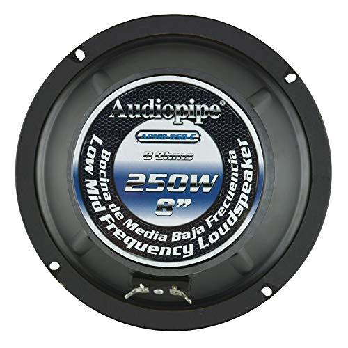 Audiopipe Audiopipe APMB-8SB-C 8" 250 Watts Max Power Midrange Speaker - Sold Each