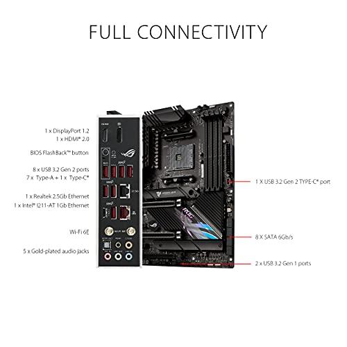 ASUS ASUS ROG Strix X570-E Gaming WiFi II AMD AM4 X570S ATX Gaming Motherboard (PCIe 4.0, Passive PCH Heatsink, 12+4 Power Stages, WiFi 6E, 2.5 Gb LAN,USB 3.2 Gen 2 Type C and Aura Sync RGB