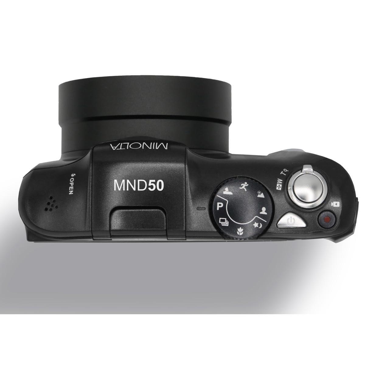 Minolta Minolta MND50 48 MP / 4K Ultra HD Digital Camera (Black)