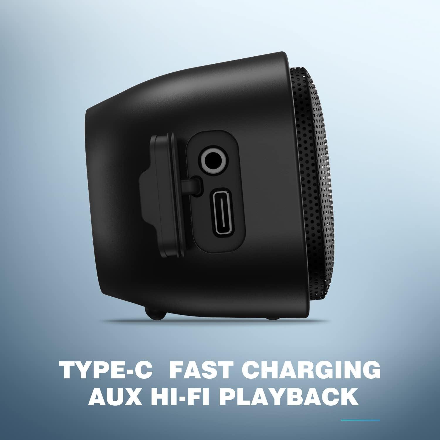 NOTABRICK NOTABRICK Bluetooth Speakers, Portable Speakers Bluetooth Wireless with 20W Loud Stereo Sound, IPX7 Waterproof Shower Speakers, TWS Loud Party Speakers, Multi-Colors Lights, 15 Hrs Playtime (2PCS)