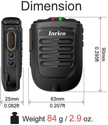 Inrico B01 Wireless Handheld Microphone Bluetooth Version 4.2 PTT for W7 N60 W2PLUS Android Mobile Radio Phone Work with Zello Real PTT NOT Support iOS System image-6