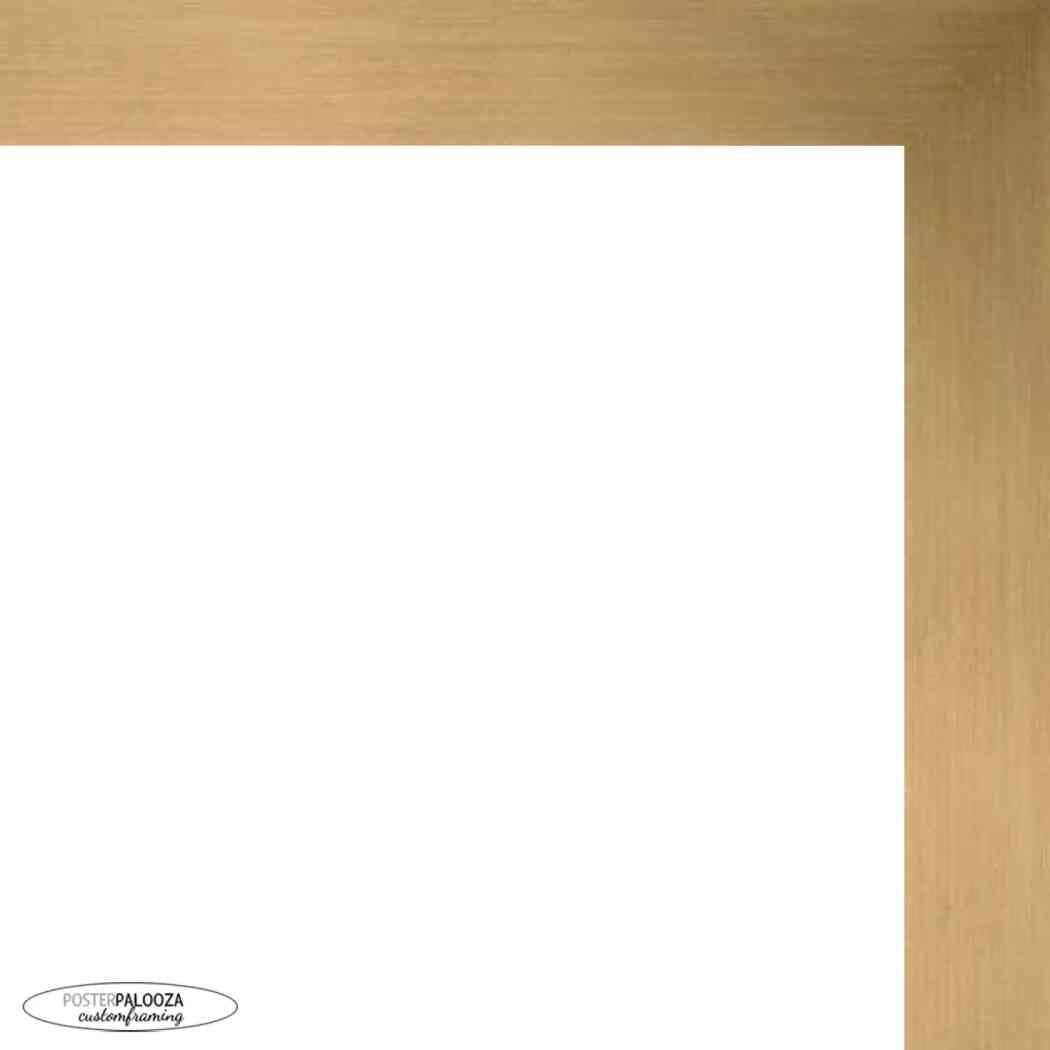 Poster Palooza 13.5x40 Contemporary Bronze Complete Wood Panoramic Frame with UV Acrylic Plexiglass, Foam Board Backing & Hardware Included