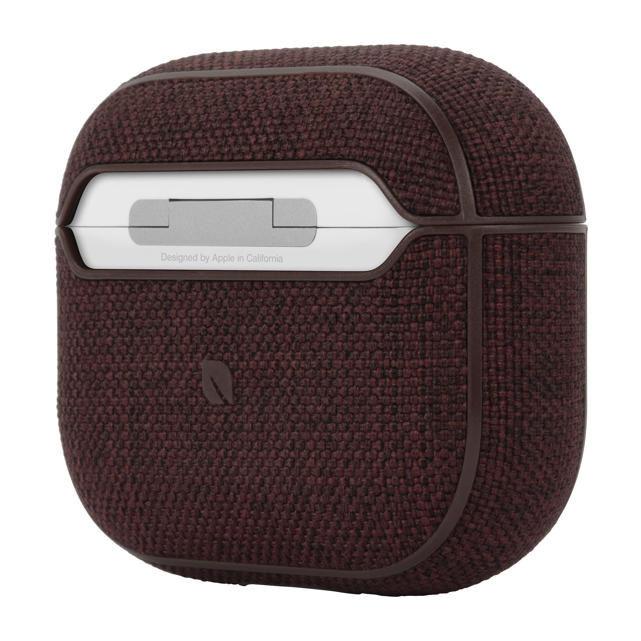 Incase Incase Airpods Case in Woolenex - Airpod 3rd Gen Case - Durable, Lightweight and Protective Cover with Premium Fabric, Scratch-Resistant Design, and Precision Fit for Everyday Use - Deep Red