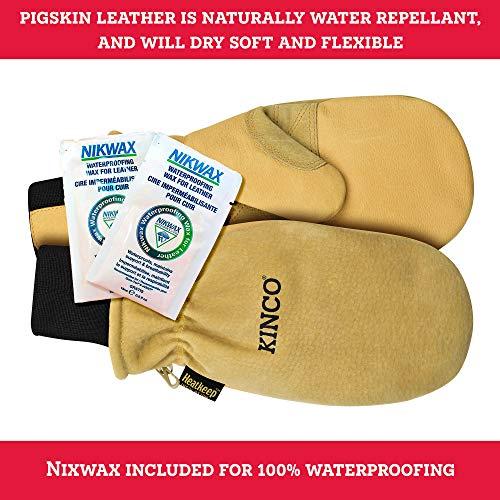Kinco Kinco - Premium Leather Work and Ski Mitt with Nikwax Waterproof Wax, (901T)