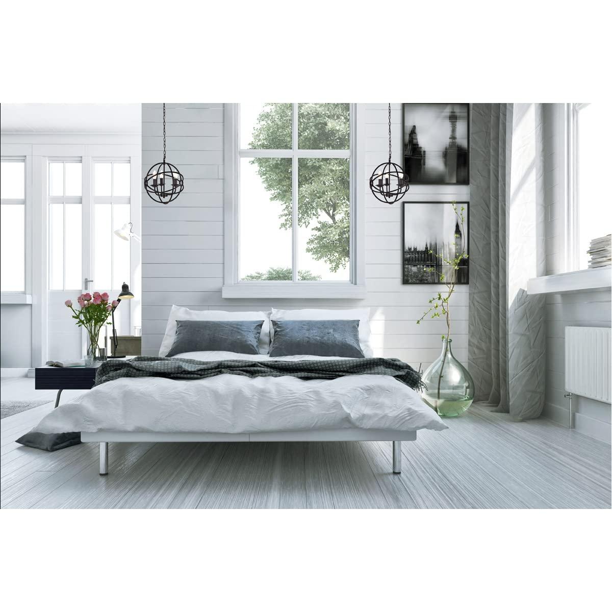 Elegant Lighting Elegant Lighting Octavia Collection 3 Light Pendant Lamp in Dark Brown Finish - 14\" D x 15\" H