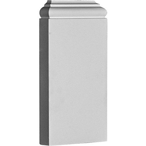 Ekena Millwork Ekena Millwork PB05X10X01TR Traditional Plinth Blocks, 5"W x 10 1/4"H x 1 1/4"P, Primed