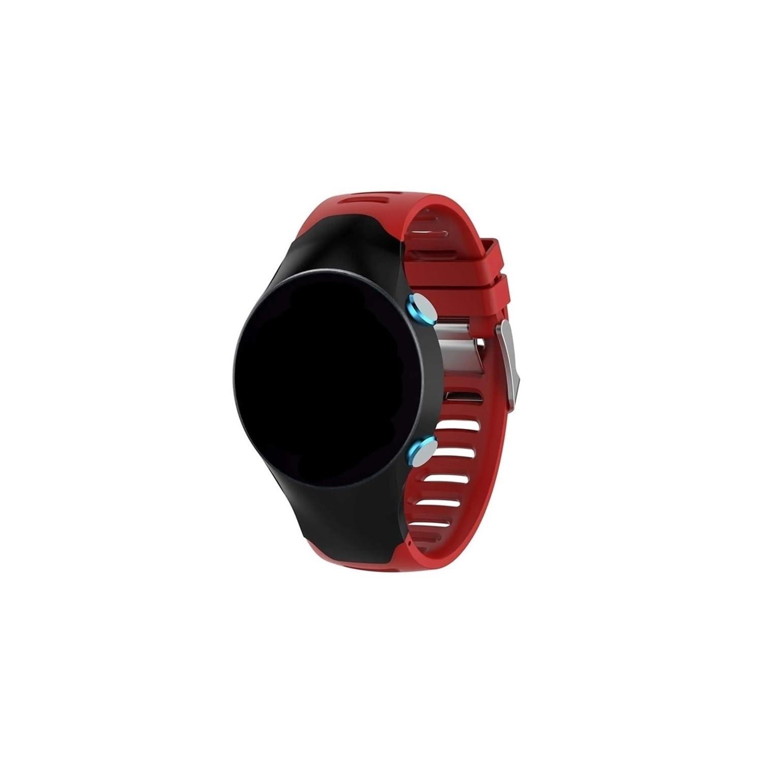 PaReks Fit for Garmin Forerunner 610 Watch Band Soft Silicone Replacement Wristband Strap (Color : Black, Size : For Forerunner 610)