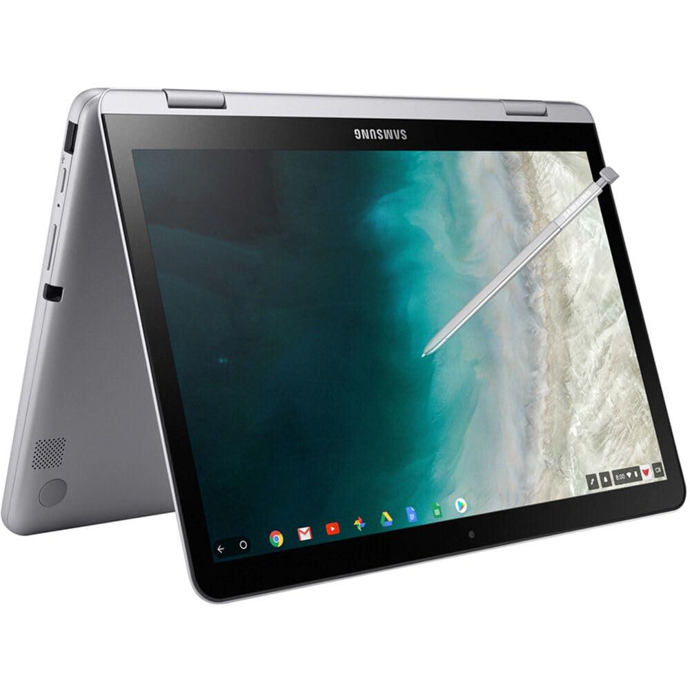SAMSUNG SAMSUNG Chromebook Plus V2 12.2" FHD 2-in-1 Touch Laptop (Intel Celeron 3965Y 2-Core, 4GB RAM, 192GB Storage (64GB SSD+128GB Micro SD Card), Intel UHD 615, Chrome OS)
