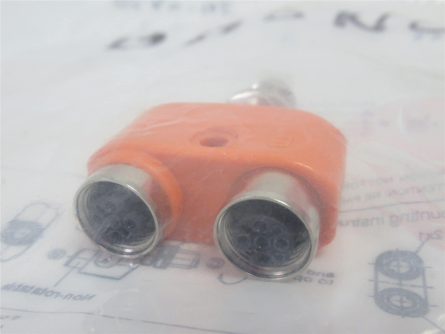 IFM EFECTOR IFM EBC116; Y/T Splitter; M12 Male to 2 5-Pin M12 Female