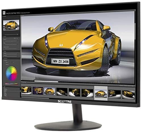 Sceptre Sceptre 24" Frameless Ultra Thin 1080P LED Monitor Up to 75Hz HDMI VGA Speakers, Freesync Compatible Machine Black 2020 (E248W-1920RS)