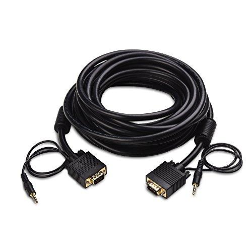 Cable Matters Cable Matters VGA Cable with Audio (SVGA Monitor Cable with 3.5mm Stereo Audio) 25 Feet