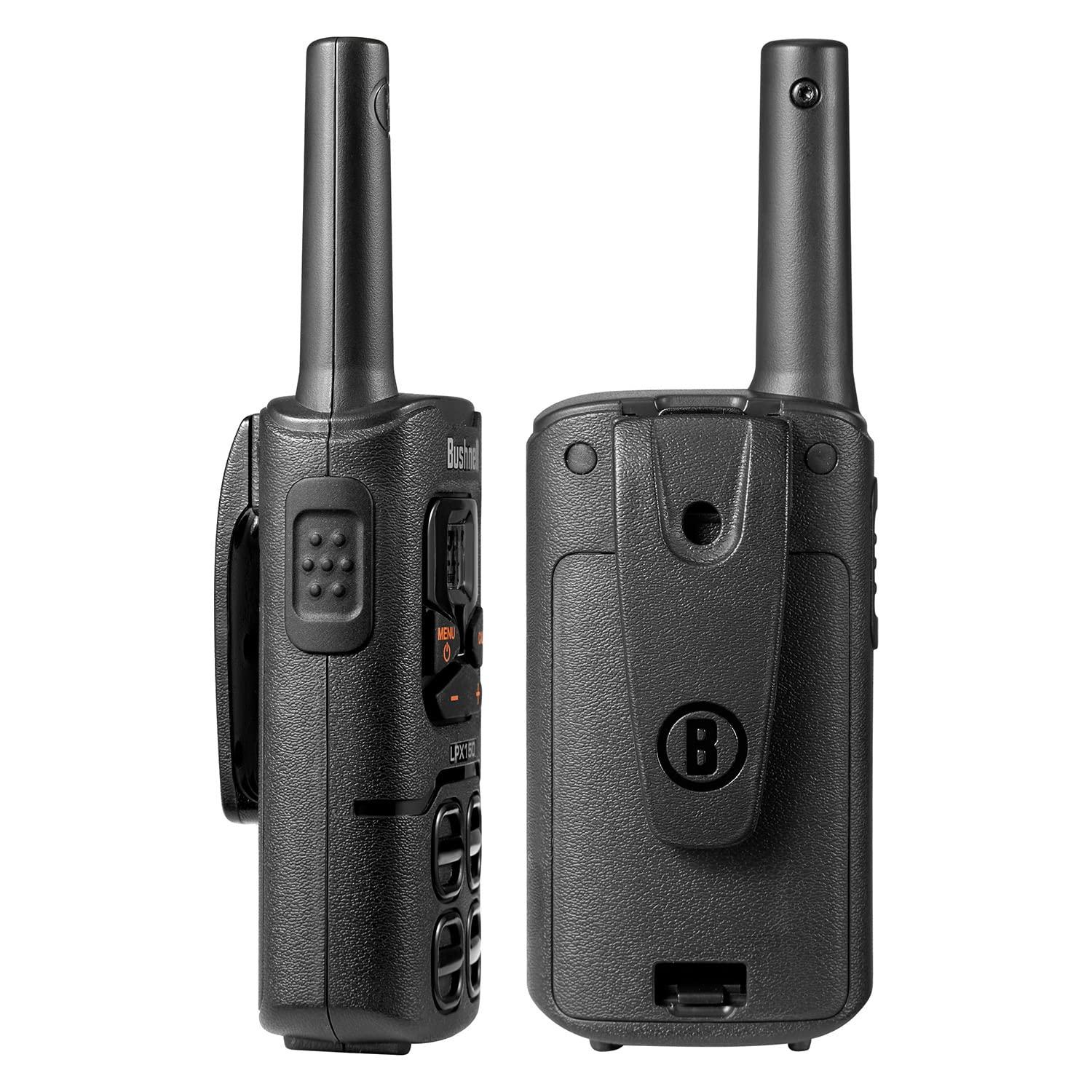 Bushnell Bushnell LPX150 Walkie Talkie Radio - Reliable Quality, Rugged Design, 0.5W Power for 20 Miles of Range, Two Way Radios Equipped for Wherever Life Takes You (2 Pack)