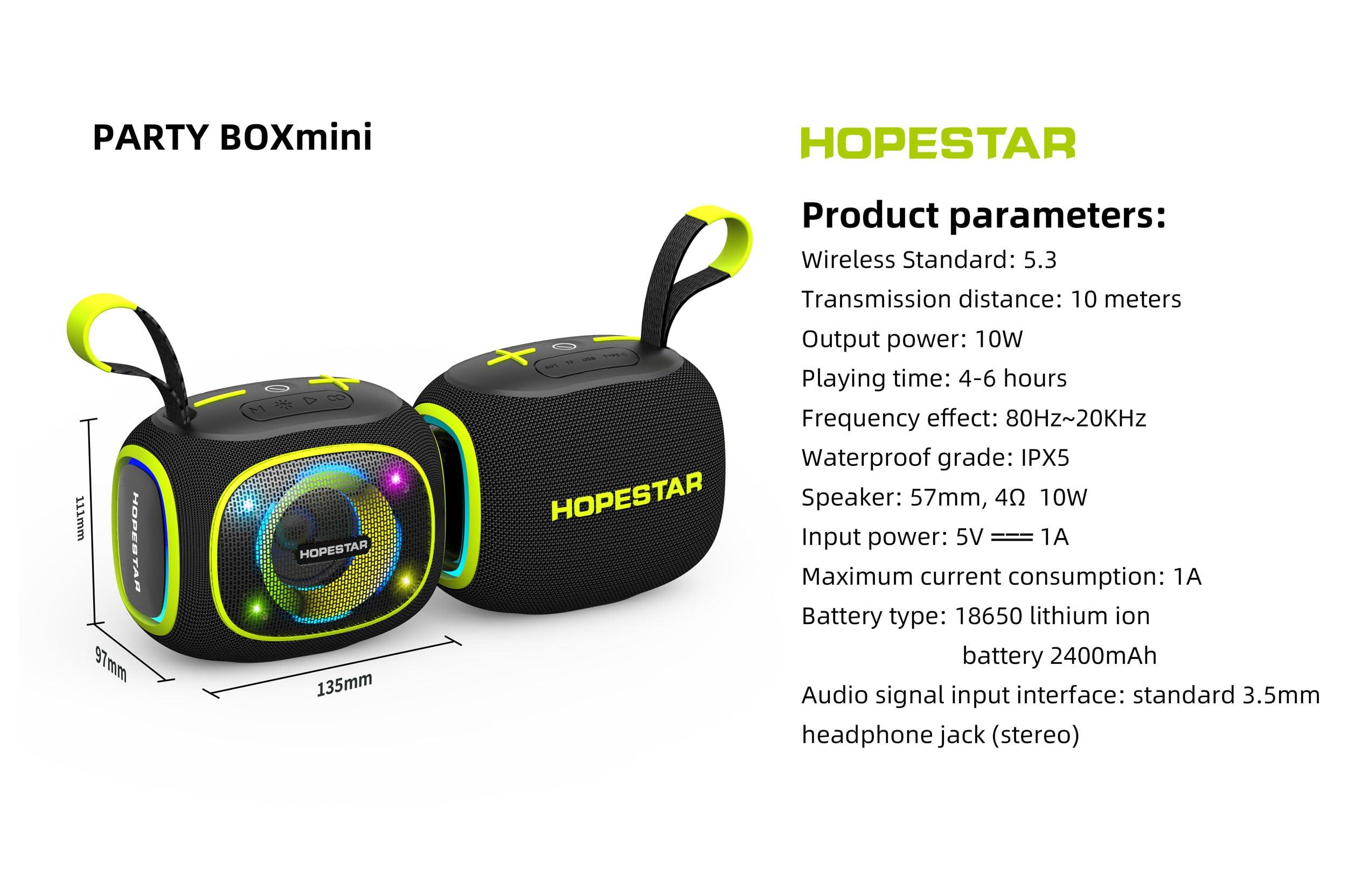 WorryFree Gadgets WorryFree Gadgets 10W Waterproof Mini Wireless Bluetooth Speaker, 2400mAh (Black)