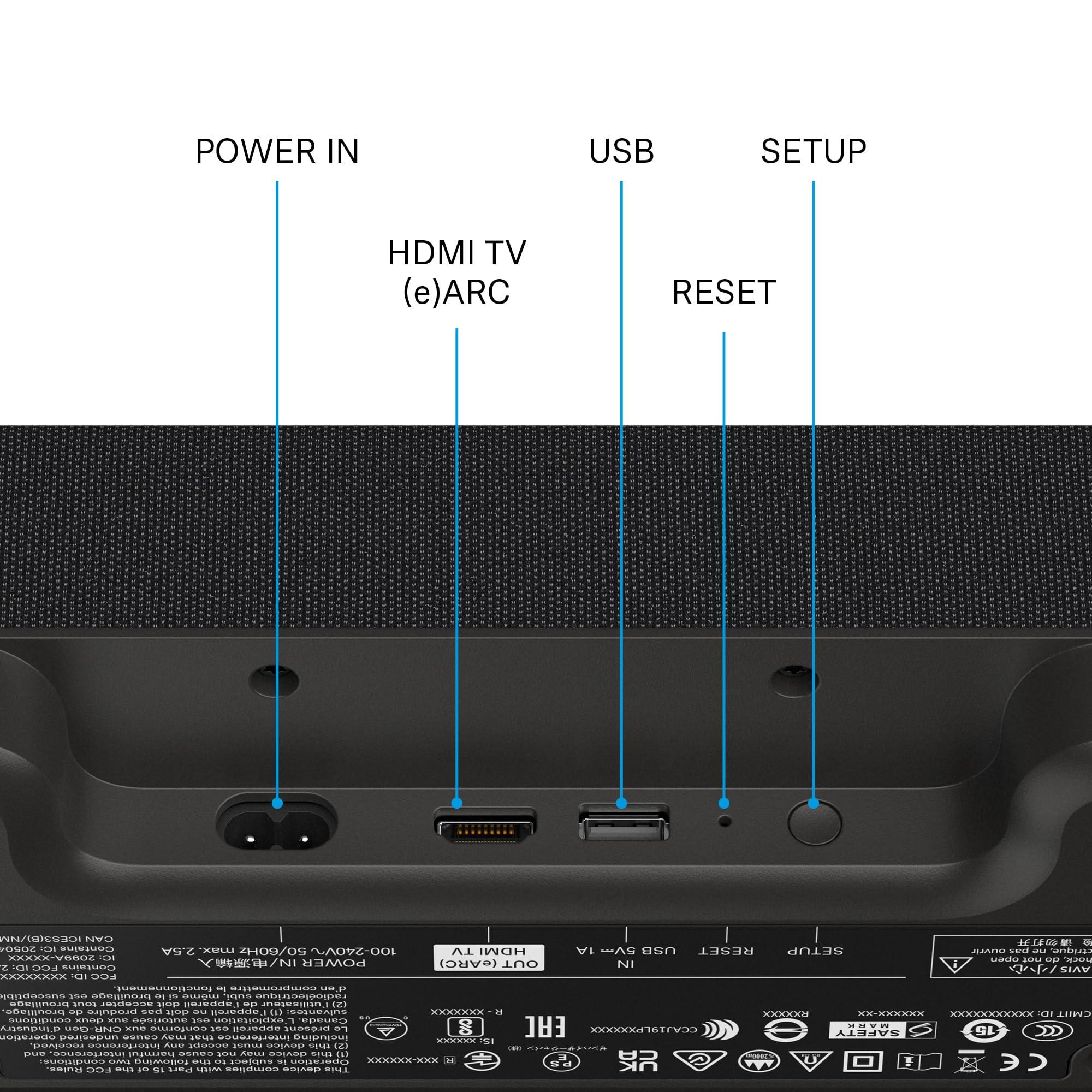Sennheiser Sennheiser AMBEO Soundbar Mini - Immersive 3D Audio for TV, Movies, and Music - Compact Device with Powerful Adaptive Features, Multiple Connectivity and Intuitive Usage