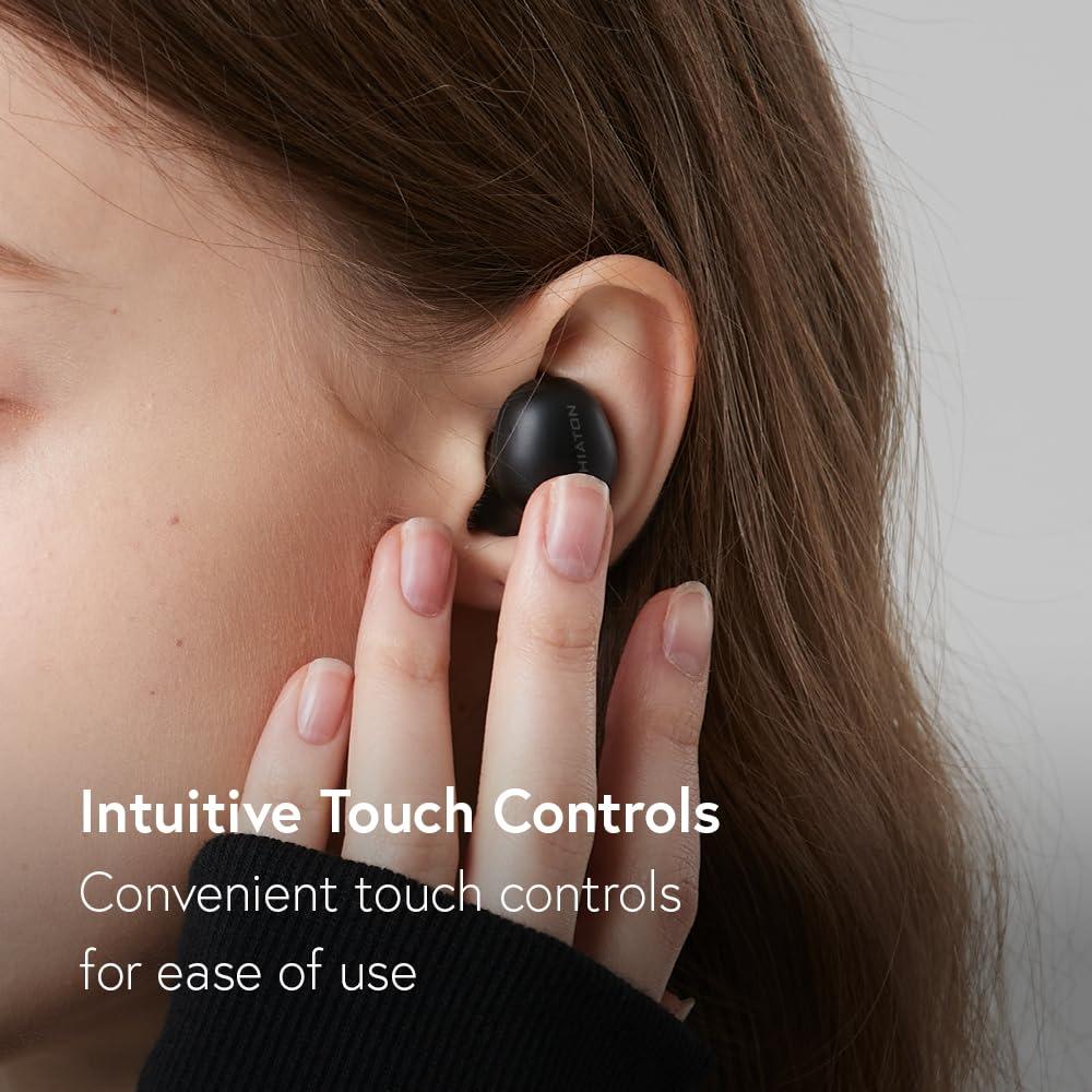 Phiaton Phiaton Bonobuds True Wireless Earbuds Noise Cancelling Bluetooth Earbuds. Ambient Mode Headphones with Touch Controls. 20 Hr Battery and Quick Charge