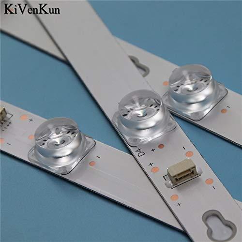 SONSAMA WLS TV's LED Backlight Strips for TCL 40A730U 40S305 40S4900 TV Bars Bands Rulers TOT_40D2900_3X8_3030C Array Tapes 4C-LB4008-HR01J - (Color: 30 Piece for 10TV;Cable Length: 690mm)