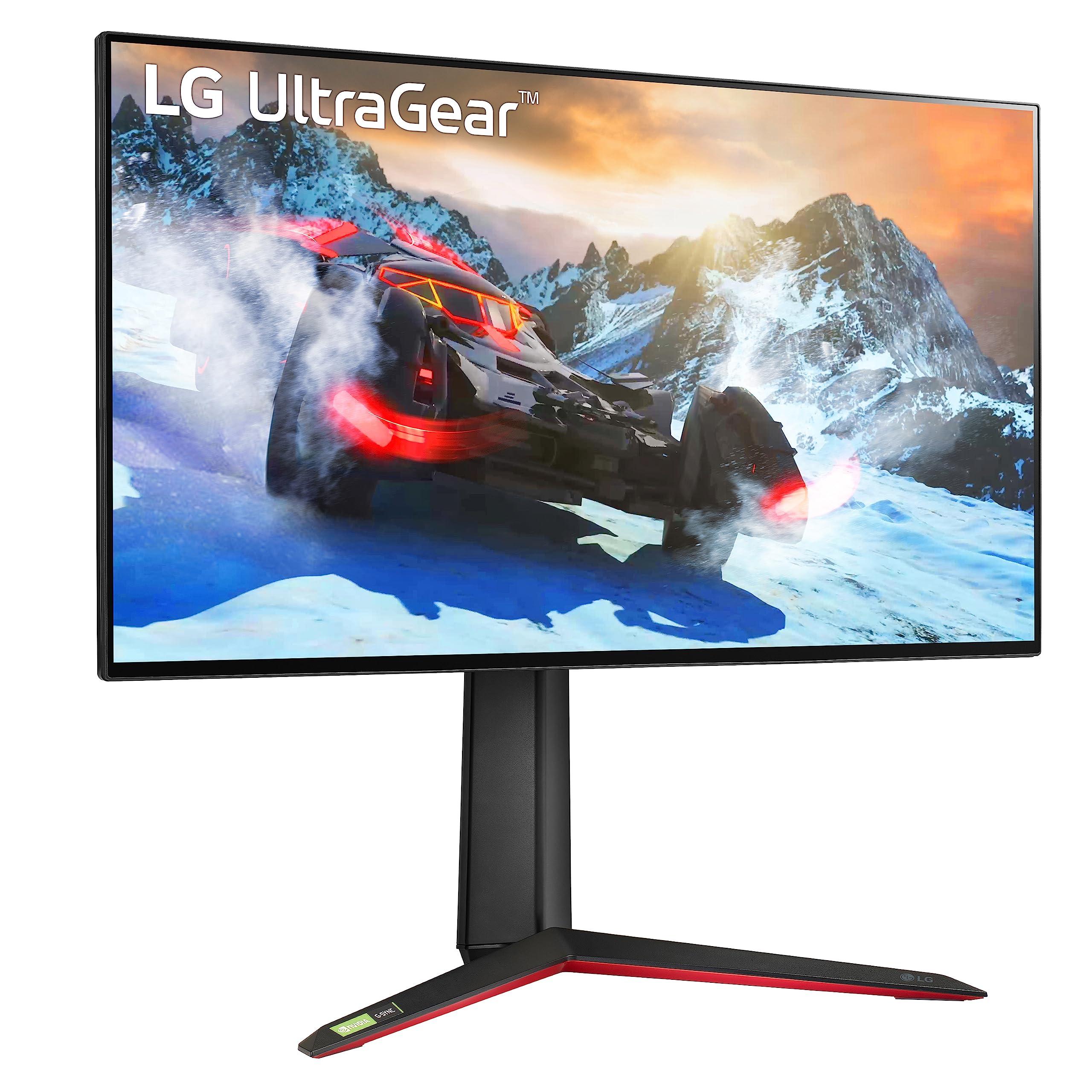 LG LG 27GP95R-B 27 Ultragear UHD (3840 x 2160) Nano IPS Gaming Monitor w/1ms Response Time & 144Hz Refresh Rate, NVIDIA G-SYNC Compatible & AMD FreeSync Pro, Adjustable Tilt, Height, Swivel & Pivot