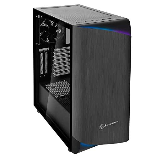SilverStone Technology Silverstone Technology SETA A1 Titanium on Black Premium ATX/Micro-ATX Case with Temperd Glass - SEA1TB-G