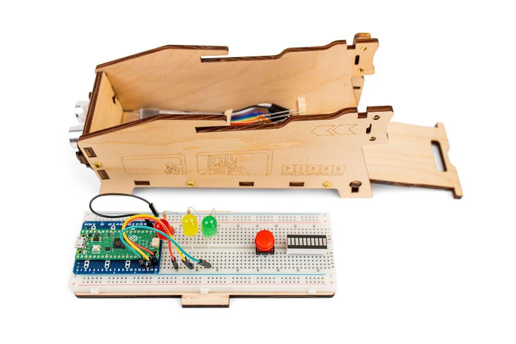 Piper Piper Make Base Station is The Base kit for All Piper Make Products, Includes Raspberry Pi Pico, breadboard, and Free Access to Piper Make Missions.