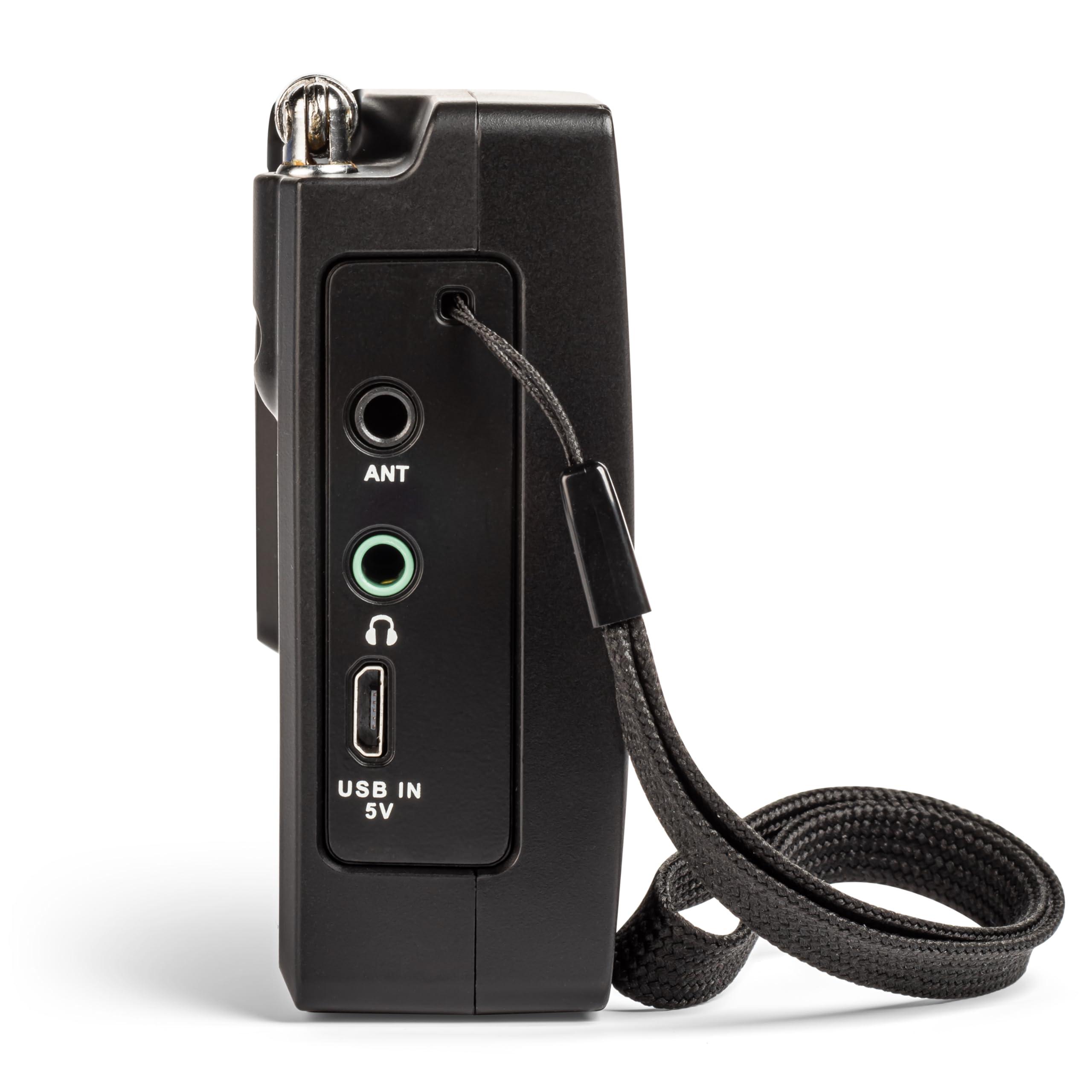 C.Crane C. Crane CC Skywave 2 AM, FM, Shortwave, NOAA Weather + Alert, VHF Aviation Band, Small Battery-Operated Portable Travel Radio with Clock and Alarm