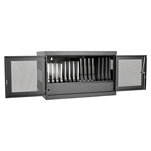 Tripp Lite Tripp Lite 16-Port AC Charging Storage Station Cabinet for Chromebooks, Laptops & Tablets, 17" Depth, Wall Mount & Cart Options (CSC16AC), Black