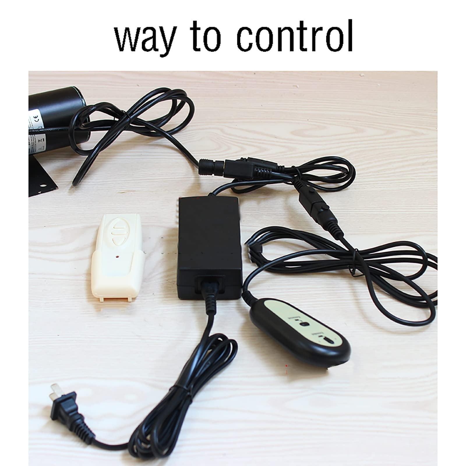 YUZDNM Electric TV Lift - Adjustable Ceiling TV Mount Bracket - Motorized Riser Mount with Remote Control, TV Wall Mount, Motorized Ceiling Mount, 90 Flip Up, Fits 26-70 Inch LED Screen TVs(19.6inch)