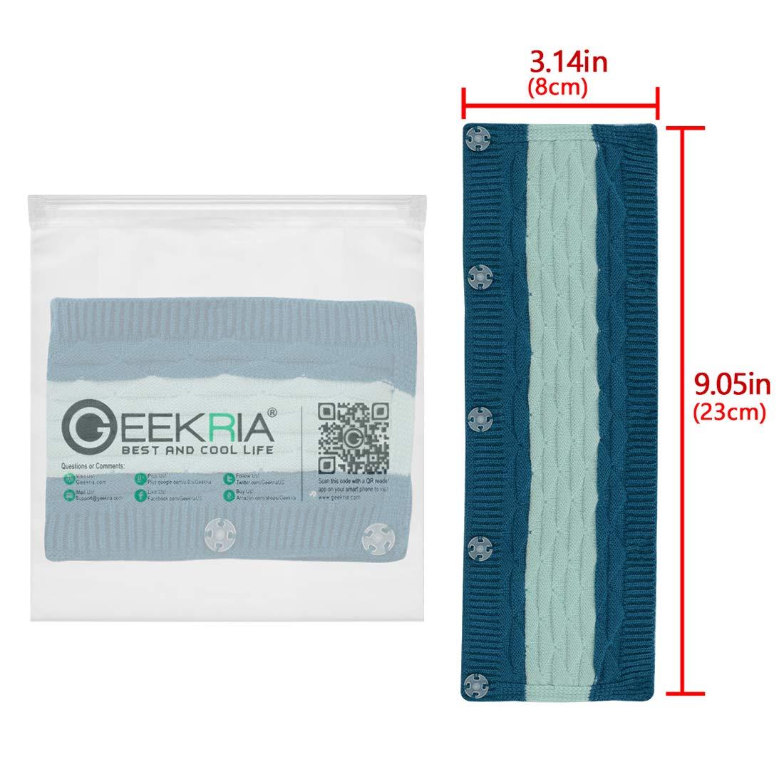 GEEKRIA Geekria Knit Fabric Headband Cover Compatible with Bose QC 35II, QC 25, Beats Studio3, Studio2.0, Sony WH1000XM4, Sennheiser Urbanite XL Headphones, Replacement Repair Part (Pop Blue)