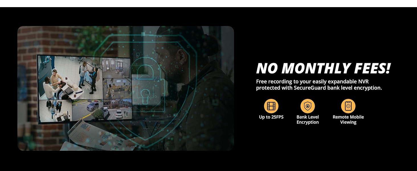 Defender AI Powered Defender Sentinel 4K Wired PoE Security Camera System with 1TB 8Ch NVR, 6 Outdoor Surveillance Metal 8MP/4K Cameras, Smart AI Human Detection, Blue-Red Flashing Deterrence, Mobile App