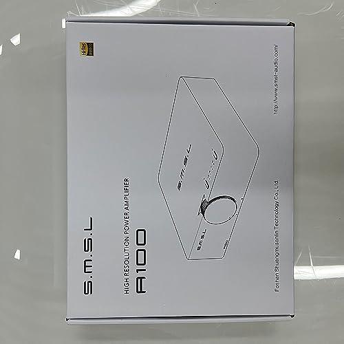 S.M.S.L SMSL A100 Amplifier Home Audio, Stereo Amplifier Uses Infineon's Power Amplifier Chip MA12070, 2 * 80W Output Power, USB Multi-Device Support, Bluetooth 5.0 with Circuit Protection