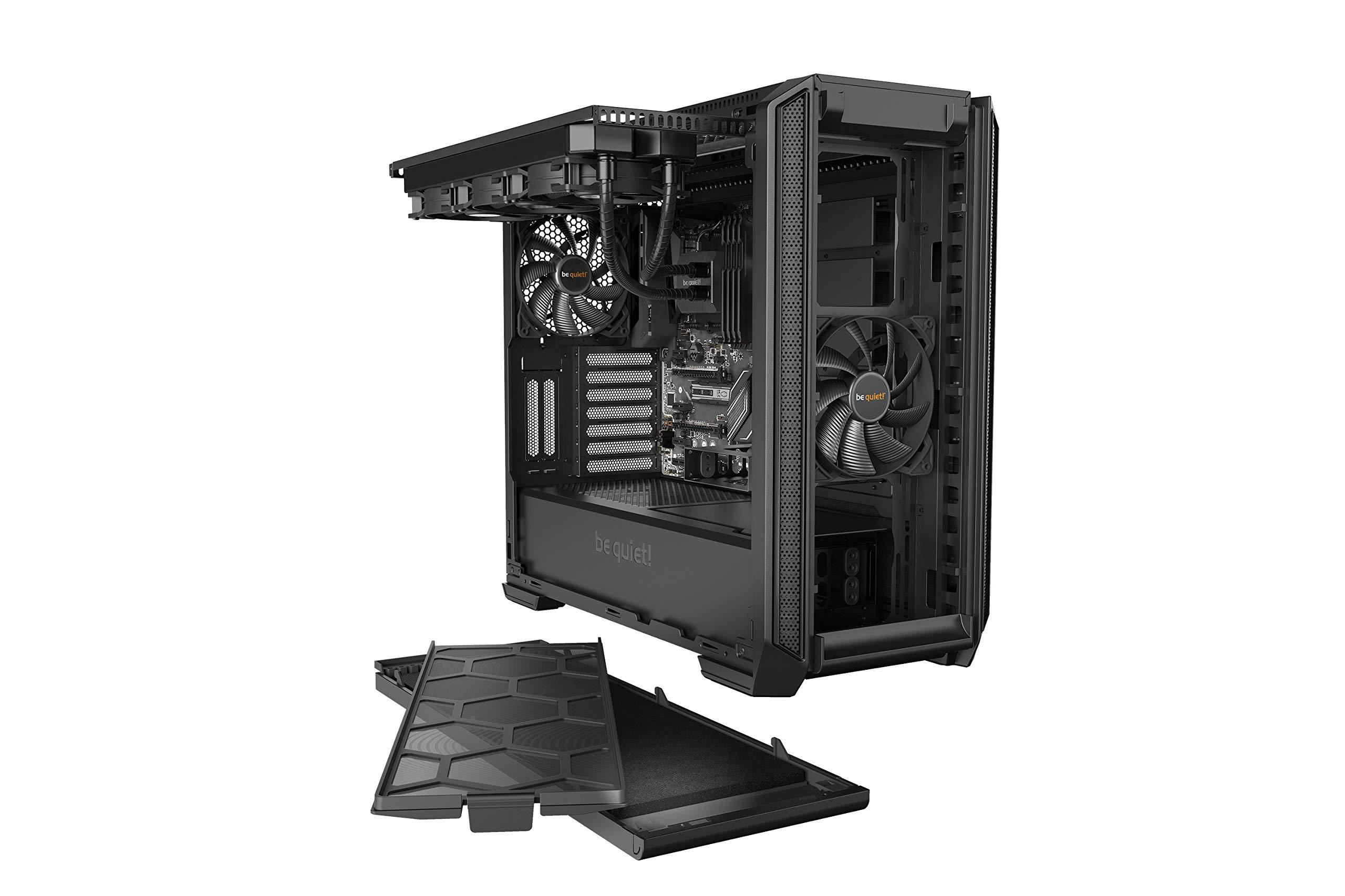 be quiet! be quiet! Silent Base 601 Window | Midi Tower ATX PC Case | Two 140mm Fans | 10mm Extra Thick Insulated mats | PSU Shroud | Black| BGW26