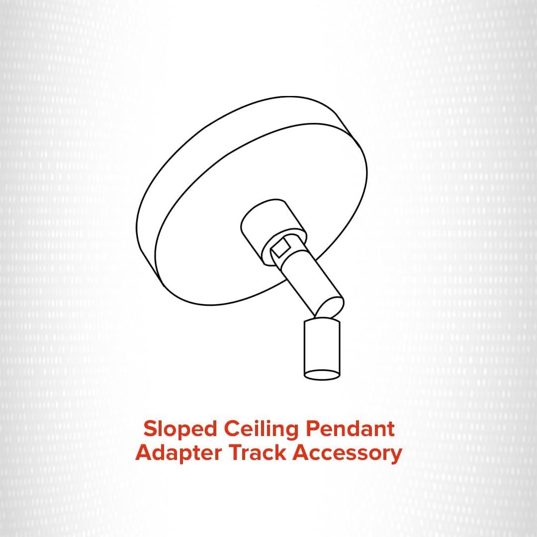 Elco Lighting Elco Lighting EP905B EP905 Sloped Ceiling Pendant Adapter,Black