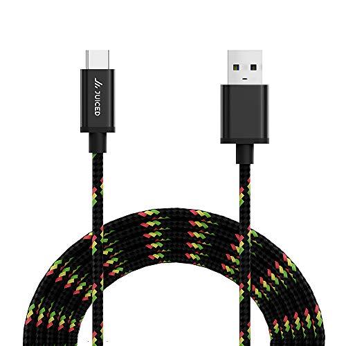 Juiced Systems Juiced Systems USB-C to USB-A 10 Gbps USB 3.2 Gen 2 Data Power Cable | 2 Meter 6.5 ft Length | Fast Charging with Quick Data Transfers